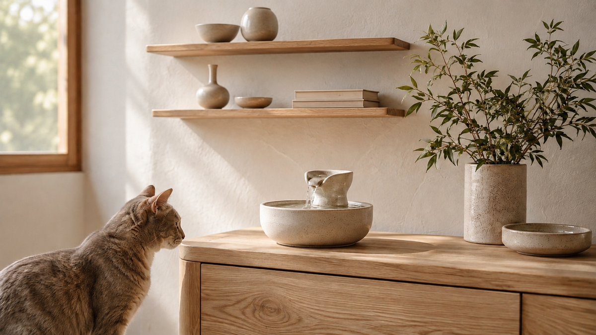 Fontaine à eau pour chat : pourquoi en installer une ?
