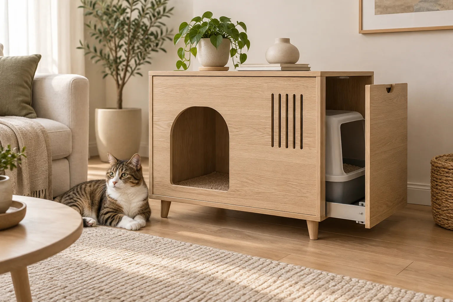 Meuble cache-litière : comment choisir le bon modèle pour son chat ?