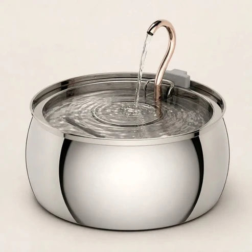 Fontaine à eau chat robinet inox — Ren