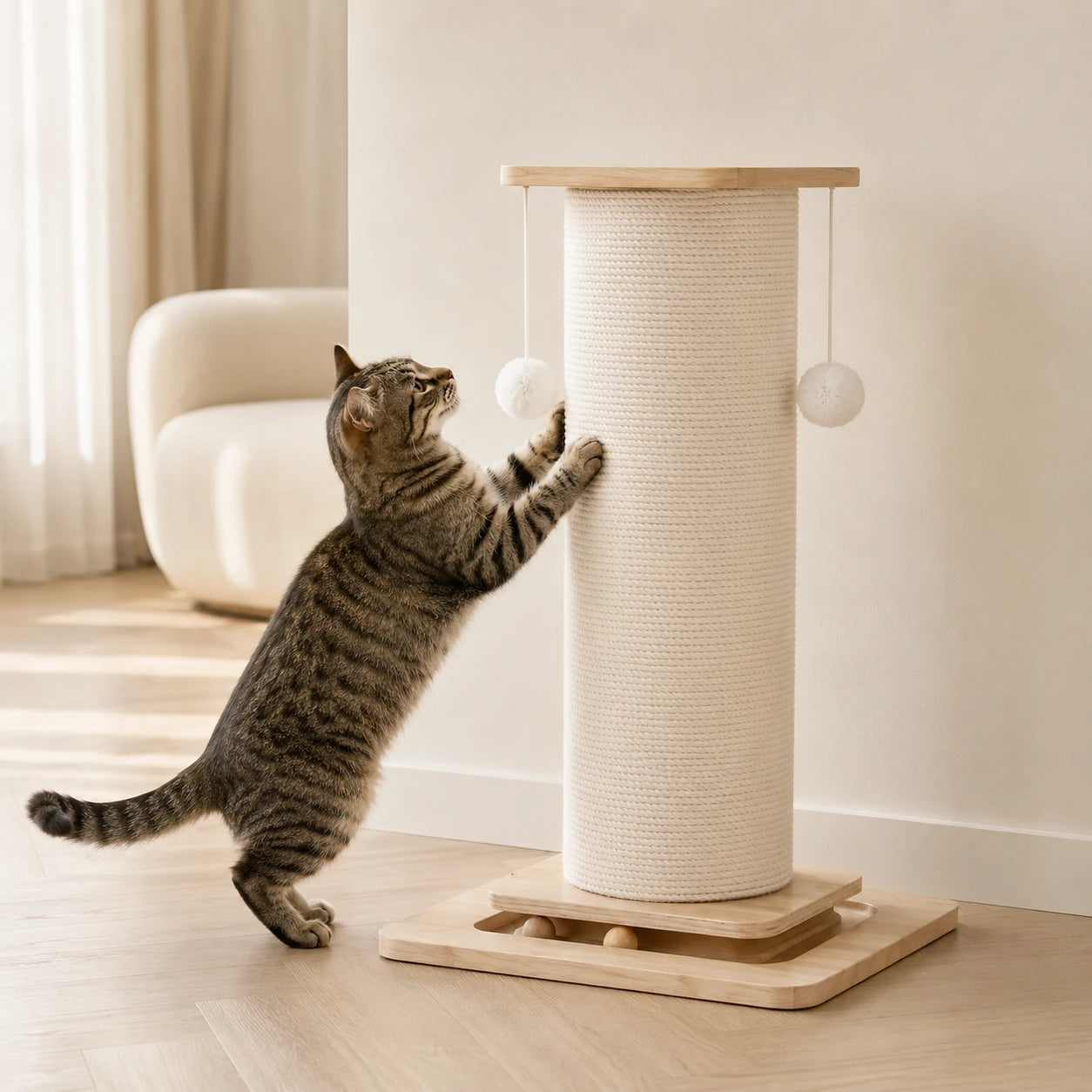 Griffoir vertical compact en sisal — Pinn