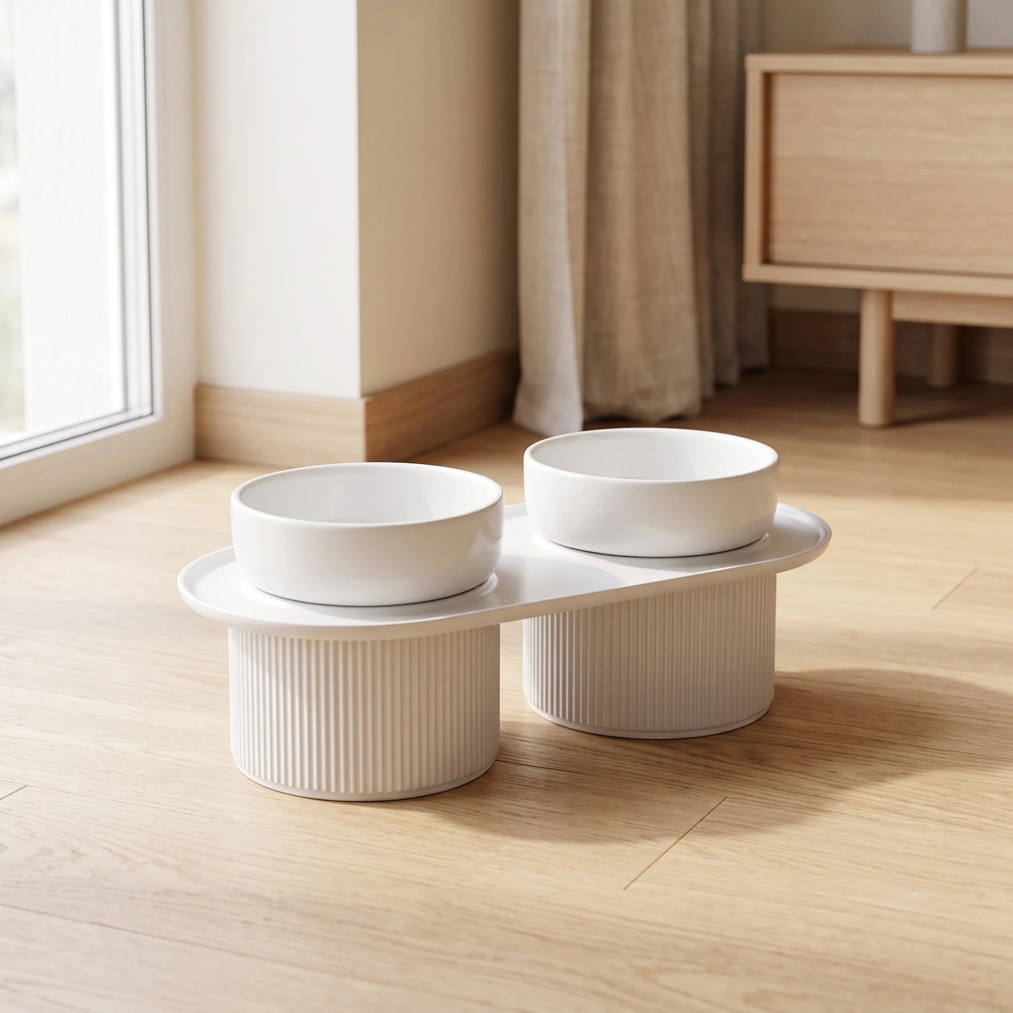 Gamelle double surélevée en céramique — Søyle