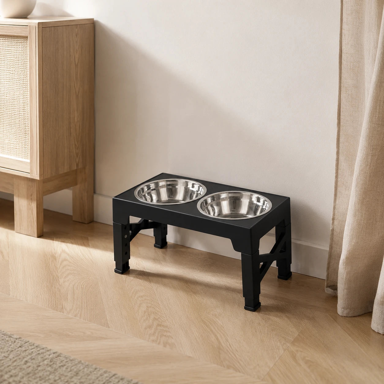 Support double gamelle réglable pour chien — Løft