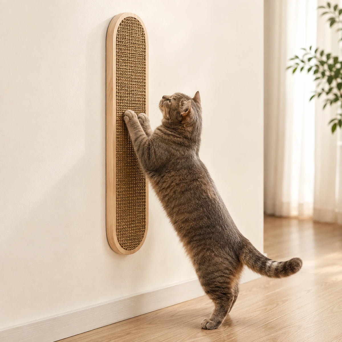 Griffoir mural en bois et sisal — Ramme