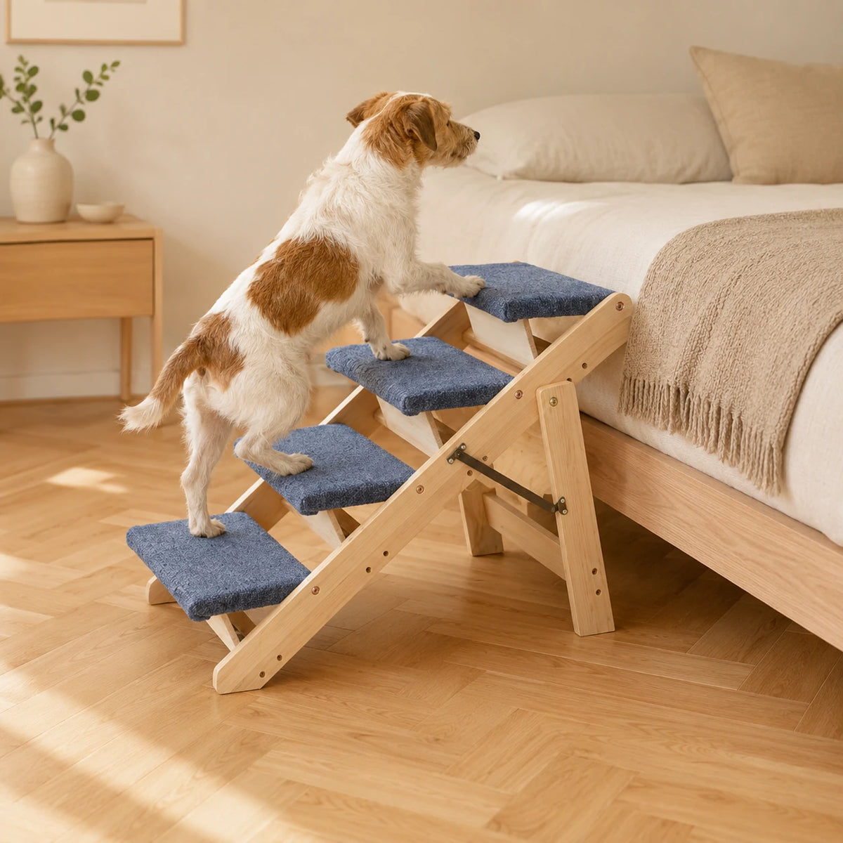 Escalier en bois pour chien — Trapp