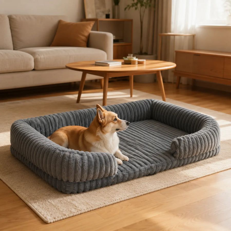 Couchage rembourré déhoussable pour chien — Runa