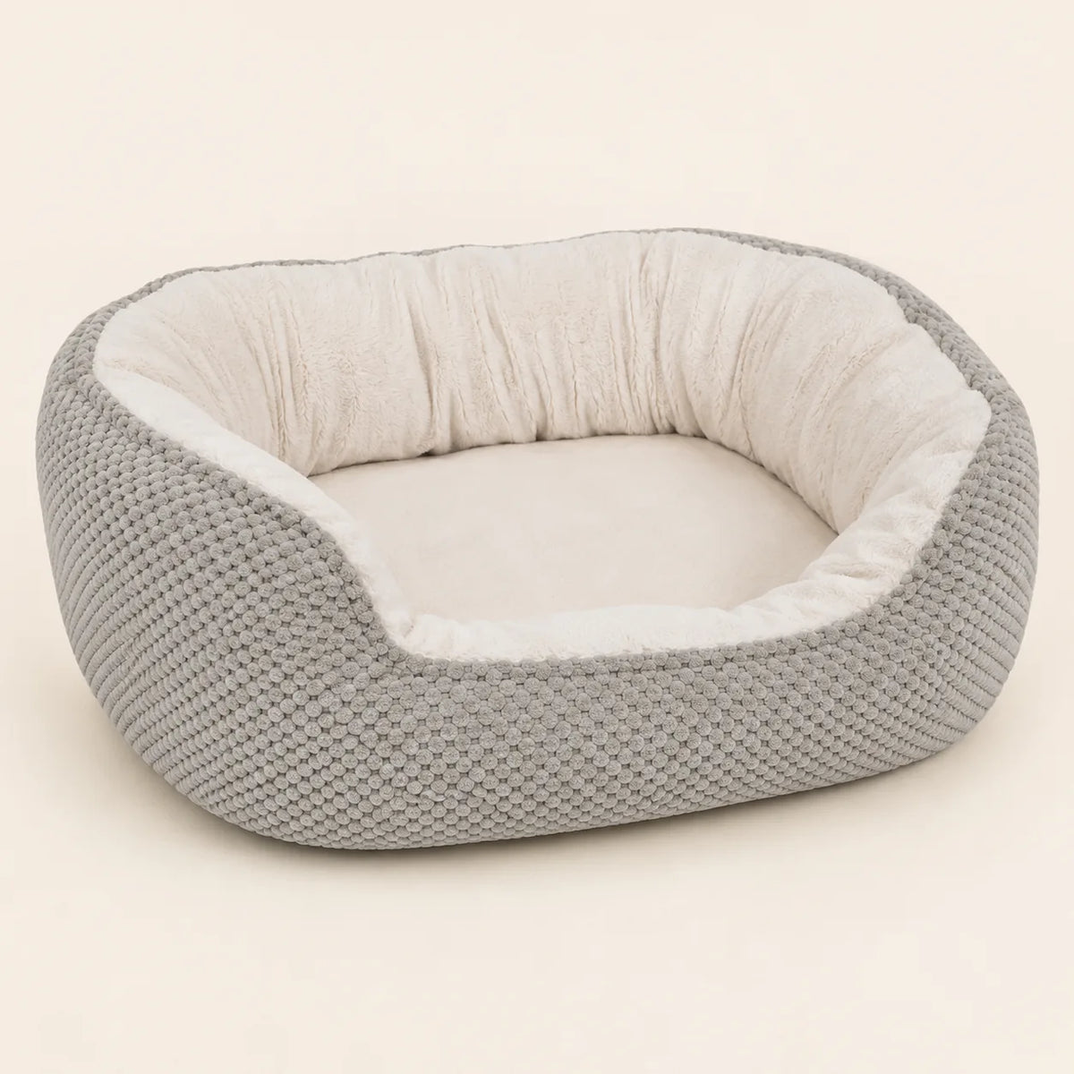 Couchage enveloppant pour chien Våg coloris gris clair