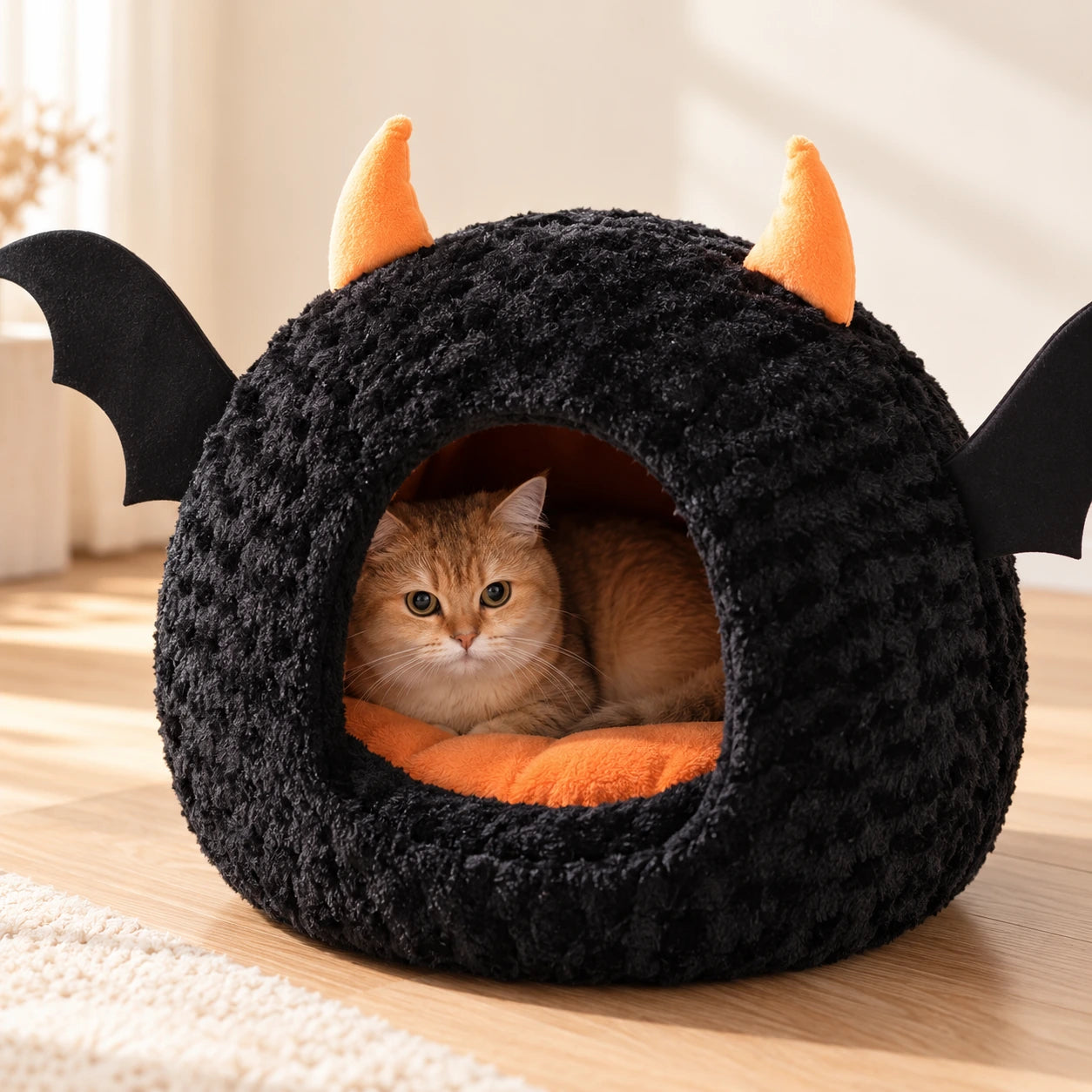 Cocon chauve-souris Halloween pour chat — Flaggermus — image 2