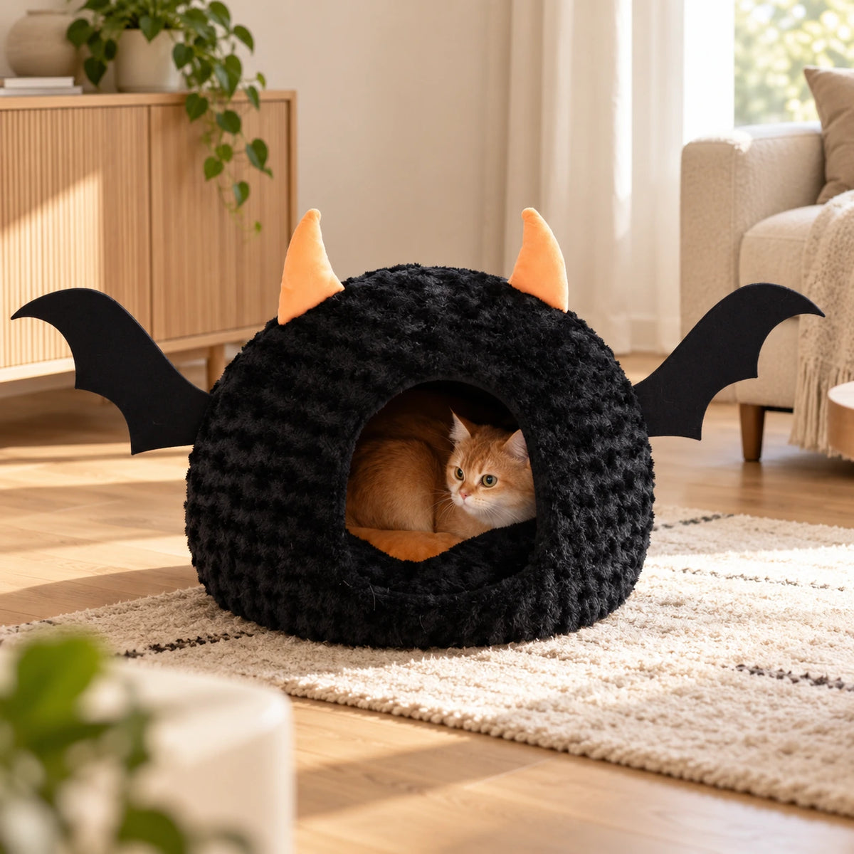 Cocon chauve-souris Halloween pour chat — Flaggermus — image 3