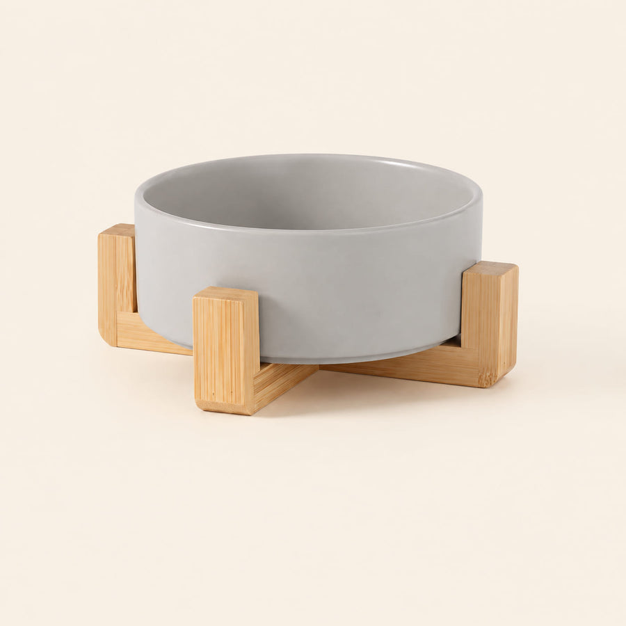 Gamelle céramique sur support bois — Lerk