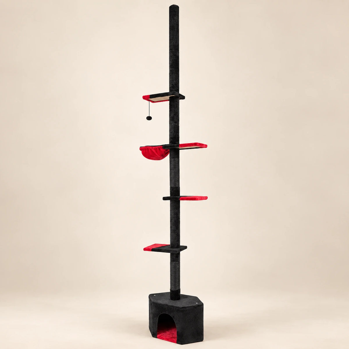 Arbre à chat gothique sol-plafond 245–300 cm — Mørk — image 1