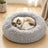 Panier donut Dun pour chat — vue de profil