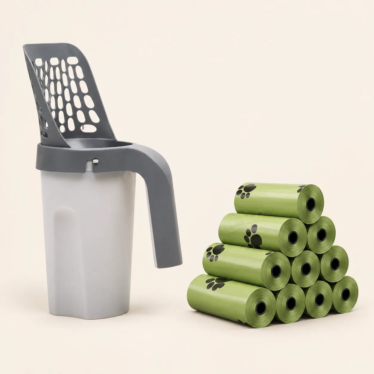 Pelle à litière Rens avec 10 rouleaux