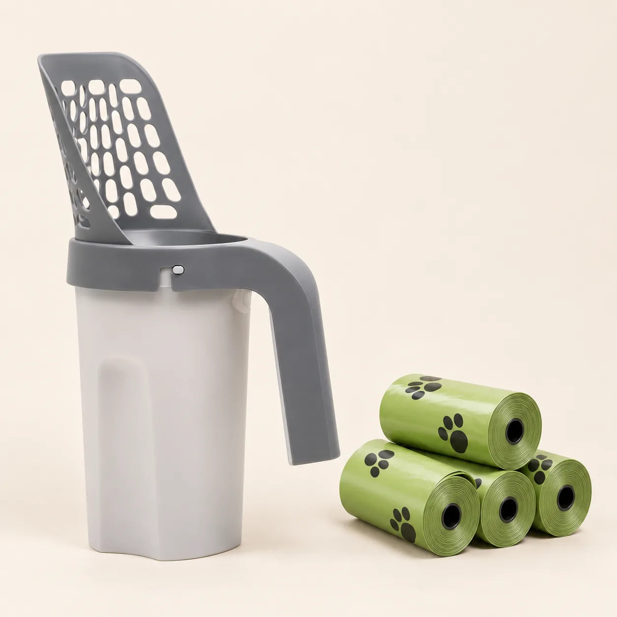 Pelle à litière Rens avec 4 rouleaux